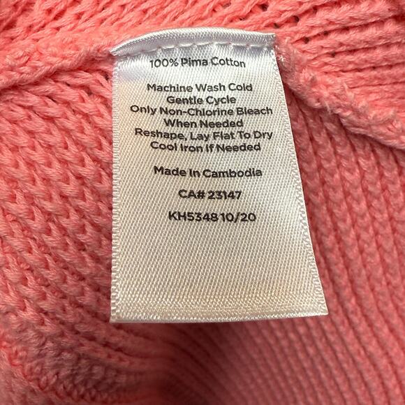 Talbots Petites Pima Cotton Sweater Light Pink Women’s XLP Soft Knit Pullover - Picture 9 of 10